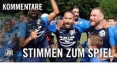 Stimmen zum Spiel | DJK VfB Frohnhausen – TuB Bocholt (Ru?ckspiel, Relegation zur Landesliga)