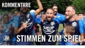 Stimmen zum Spiel | DJK VfB Frohnhausen – TuB Bocholt (Ru?ckspiel, Relegation zur Landesliga)