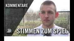 Stimmen zum Spiel | DSC Wanne-Eickel U19 – Borussia Dortmund U19 ( A-Junioren Westfalenpokal)