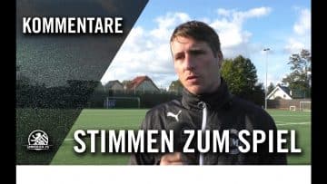 Stimmen zum Spiel | Eintracht Mahlsdorf – Berliner SC (9. Spieltag, Berlin-Liga) | SPREEKICK.TV