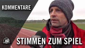Stimmen zum Spiel (FC Rheinsüd Köln – FC Düren-Niederau, A-Junioren Mittelrheinpokal) | RHEINKICK.TV