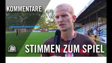 Stimmen zum Spiel FC St. Pauli U23 – VfL Wolfsburg II (14. Spieltag, Regionalliga Nord)