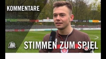 Stimmen zum Spiel | FC St. Pauli U23 – Holstein Kiel II (30.Spieltag, Regionalliga Nord)