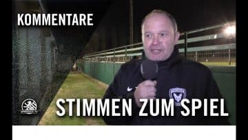 Stimmen zum Spiel | Füchse Berlin Reinickendorf – SV Sparta Lichtenberg (11. Spieltag, Berlin-Liga)