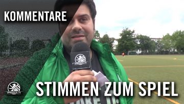 Stimmen zum Spiel (Füchse Berlin Reinickendorf – Tennis Borussia Berlin U19 A-Junioren, Testspiel)