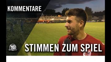 Stimmen zum Spiel | FV Bad Vilbel – FC Giessen (3. Spieltag, Hessenliga)