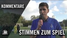 Stimmen zum Spiel | Hamburger SV U16 – SV Werder Bremen U16 (6. Spielt. , B-Jun. Regionalliga Nord)