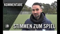 Stimmen zum Spiel | Hertha 03 Zehlendorf – FC Viktoria 1889 Berlin (Regionalliga)