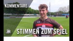 Stimmen zum Spiel I FC St.Pauli II – TSV Havelse (34. Spieltag, Regionalliga Nord)