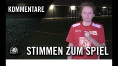 Stimmen zum Spiel l 1. FC Union Berlin – FC Viktoria 1889 Berlin (Halbfinale, Pokal der Frauen)