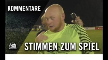 Stimmen zum Spiel | SG Oberliederbach – VfB Unterliederbach (27. Spieltag, Gruppenliga)