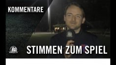 Stimmen zum Spiel | Sternschanze II – Kummerfelder SV (8. Spieltag, Bezirksliga West)