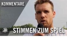 Stimmen zum Spiel | SV Wanne 11 – SC Westfalia Herne (Finale, Kreispokal Herne)