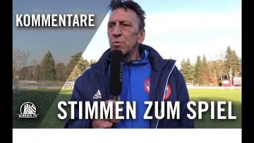 Stimmen zum Spiel |  TSV Buchholz 08 – FC Eintracht Norderstedt (Achtelfinale Pokal)