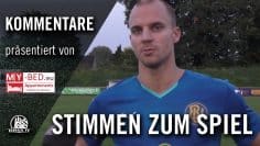 Stimmen zum Spiel (TuS Dassendorf – HSV Barmbek-Uhlenhorst, Oberliga) | Präsentiert von MY-BED.eu