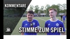 Stimmen zum Spiel | USC Paloma – Eintracht Norderstedt (Achtelfinale, U16-Jugendpokal)