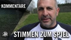 Stimmen zum Spiel | VfB Frohnhausen – TuS Essen-West (27. Spieltag, Bezirksliga)