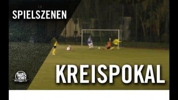 SV 1921 Erbenheim – FSV Hellas Schierstein (2. Runde, Kreispokal Wiesbaden)