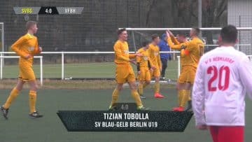 SV Blau-Gelb – VfB Hermsdorf (U19 A-Junioren, Landesliga, Staffel 1) – Spielszenen | SPREEKICK.TV