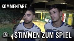 Sven Aagaard und Niclas Warwel (Hertha 03 Zehlendorf) – Stimmen zum Spiel | SPREEKICK.TV