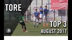 TOP 3 Tore – August 2017