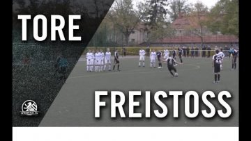 Über die Mauer gezirkelt | Tor von Nils Fiegen (SV Lichtenberg 47)