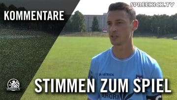 Ümit Ergidi und M. Schreck – Die Stimmen zum Spiel (Viktoria – Lichtenberg) | SPREEKICK.TV