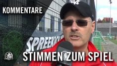 Volker Pusbatzkies (BFC Preussen II) und Michael Böhme (VfB Hermsdorf) – Die Stimmen