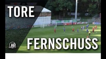 Was ein Strich! Distanztreffer von Felix Backszat (Viktoria Köln)