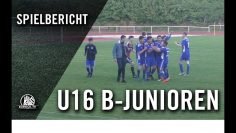 Wedeler TSV U16 – USC Paloma U16 (U16-Pokal, Viertelfinale)