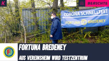 Corona-Tests auf dem Vereinsgelände: Fortuna Bredeney eröffnet Test-Station im Vereinsheim