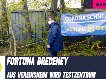 Corona-Tests auf dem Vereinsgelände: Fortuna Bredeney eröffnet Test-Station im Vereinsheim