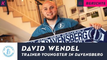 Mit 23 Jahren Herrentrainer: David Wendel heuert bei Davaria Davensberg an
