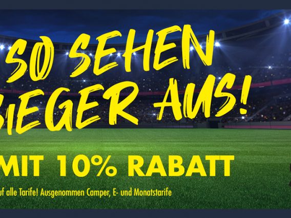 Der Rabattcode von KICK.TV für deinen STARCAR-Mietwagen im Ruhrgebiet