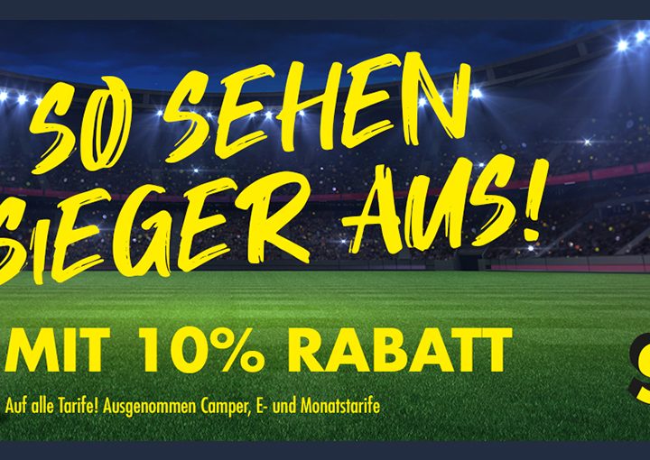 Der Rabattcode von KICK.TV für deinen STARCAR-Mietwagen in Köln oder Bonn