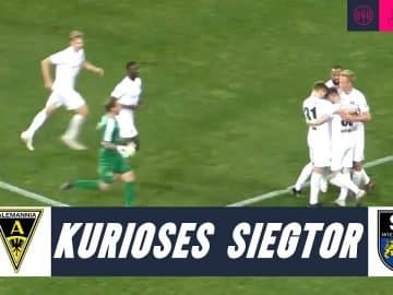 Knappe Kiste im Duell Alemannia Aachen SC Wiedenbrück, Regionalliga West