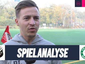Die Trainer des 1. FC Wilmersdorf und VfB Fortuna Biesdorf analysieren das Spiel.
