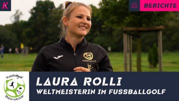 Eine Doppel-Weltmeisterin im Portrait: Laura Rolli über den Trendsport Fußballgolf