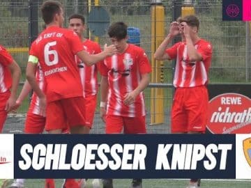 Knappes Ding dank Schlößer | DJK Südwest U19 – JSG Erft 01 U19 (A-Junioren Bezirksliga, 6. Spieltag)