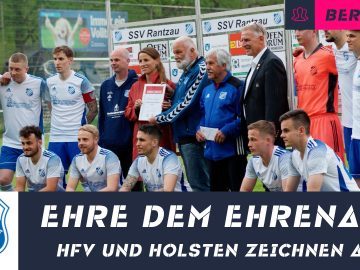 Holsten und HFV zeichnen den SSV Rantzau für eine herausragende Ehrenamtsarbeit aus