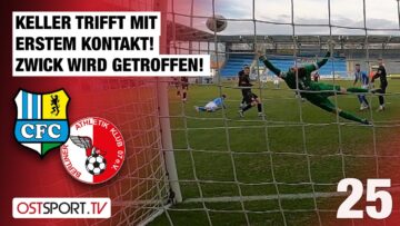 Keller trifft mit 1. Kontakt! Zwick wird getroffen! Chemnitz – Berliner AK | Regionalliga Nordost