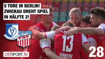 5 Tore in Berlin! Zwickau dreht Spiel in Hälfte 2: Altglienicke – Zwickau | Regionalliga Nordost