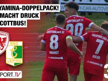 Dank Benyamina! GFC macht Druck auf Cottbus: Greifswalder FC – Chemie Leipzig | Regionalliga Nordost
