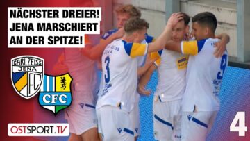 Spitzenreiter! Jena marschiert weiter: Carl Zeiss Jena – Chemnitzer FC | Regionalliga Nordost