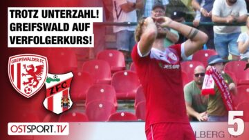 Trotz Unterzahl! Greifswald auf Verfolgerkurs: Greifswald – Meuselwitz | Regionalliga Nordost