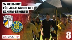 3x Gelb-Rot für Jena! Schiri mit Schirm-Eskorte: Jena – Lok Leipzig | Regionalliga Nordost