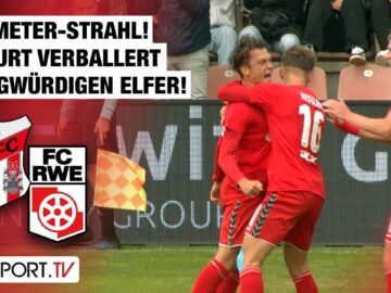 40-Meter-Strahl! Erfurt verballert fragwürdigen Elfer: Meuselwitz – Erfurt | Regionalliga Nordost