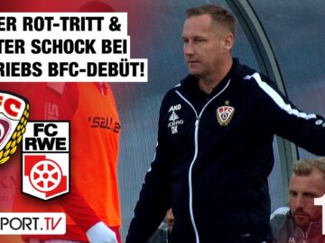 Böser Rot-Tritt & später Schock bei Kutrieb-Debüt: BFC Dynamo – RW Erfurt | Regionalliga Nordost