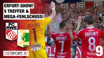 Erfurt-SHOW! 5 Tore & MEGA-Fehlschuss: Rot-Weiß Erfurt – Chemie Leipzig | Regionalliga Nordost