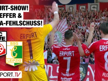 Erfurt-SHOW! 5 Tore & MEGA-Fehlschuss: Rot-Weiß Erfurt – Chemie Leipzig | Regionalliga Nordost